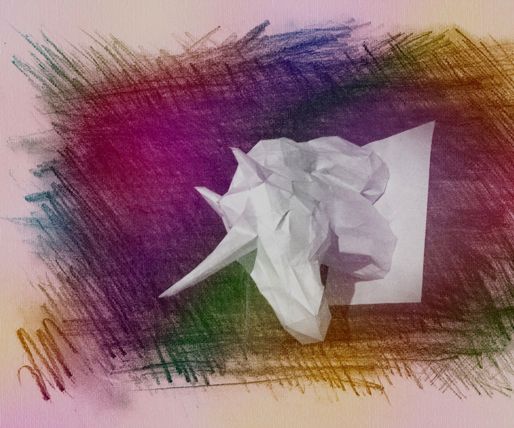 Wall Mountable Paper Unicorn