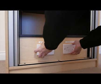 Secret Safe Compartment With Hidden Door and Magnetic Locks