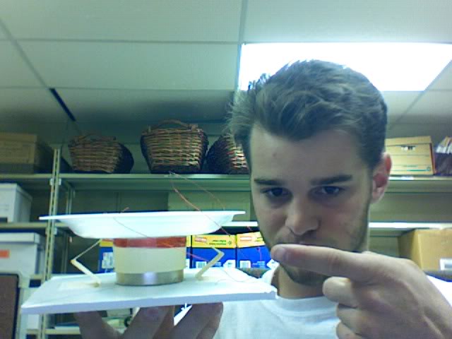 Styrofoam Plate Loud Speaker