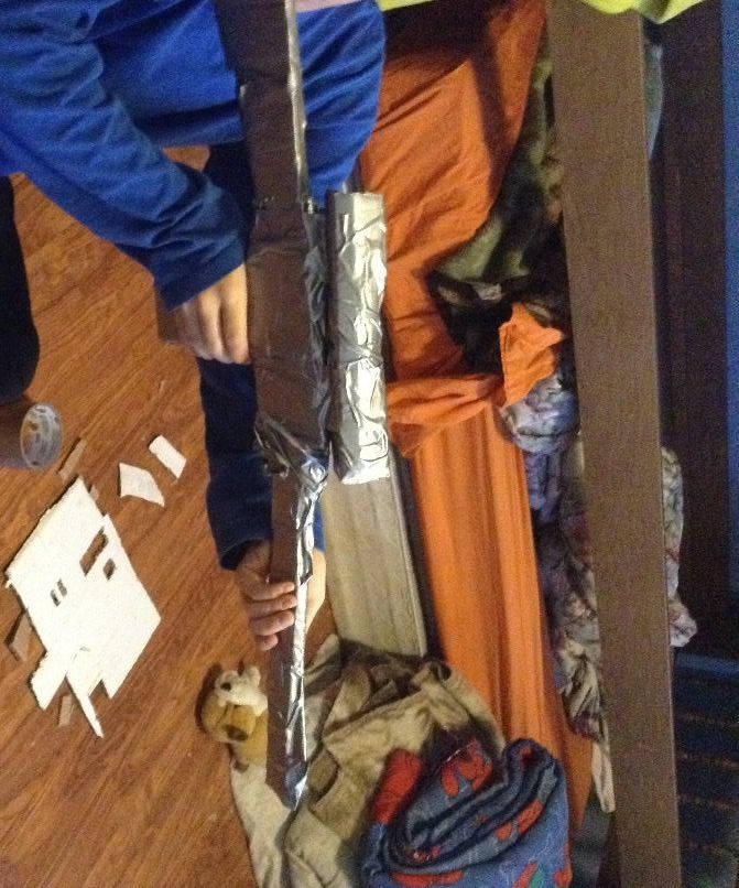 Cardboard/duct Tape Sniper Rifle 7 Steps Instructables