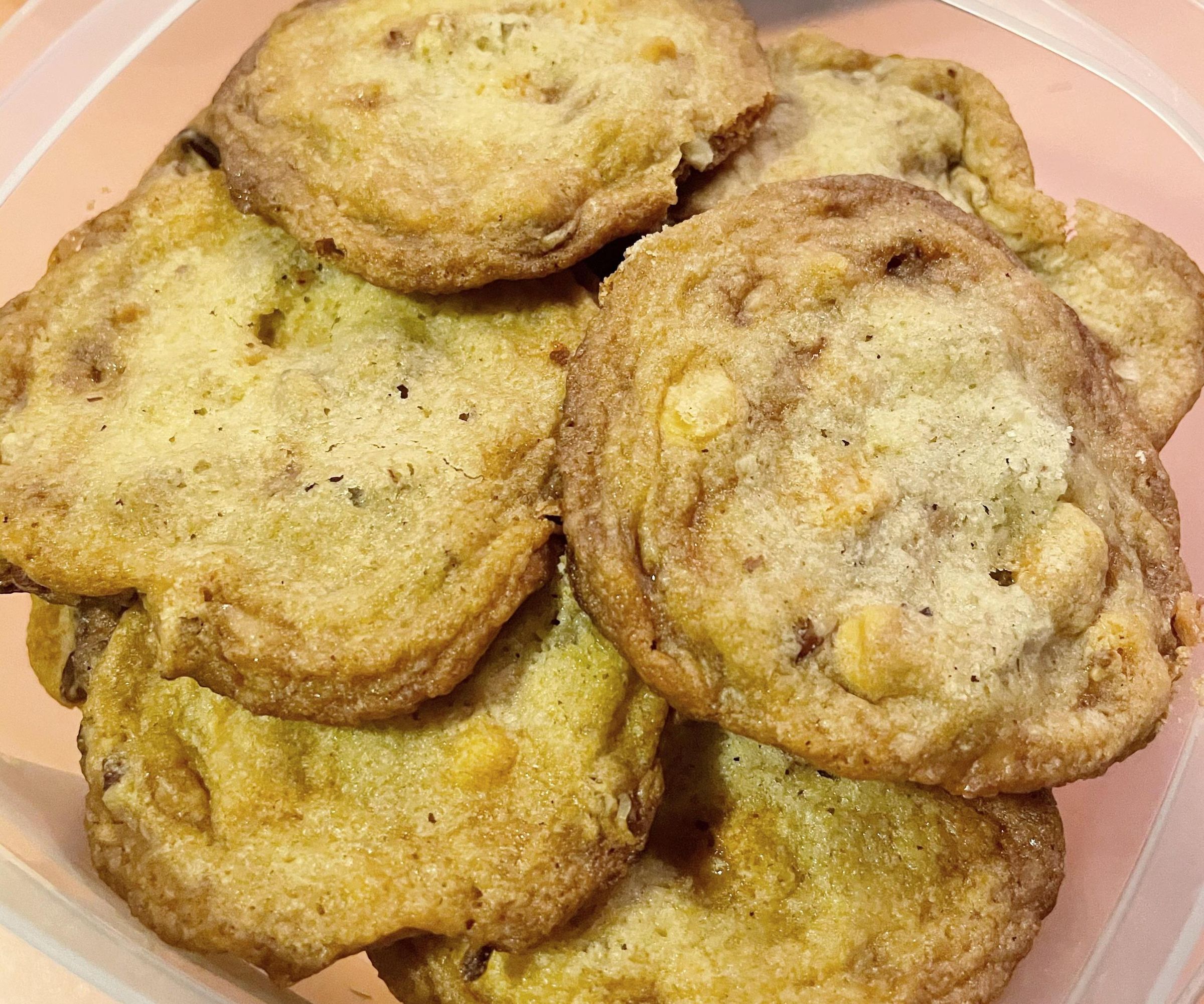 Toffee Butterscotch Pecan Cookies