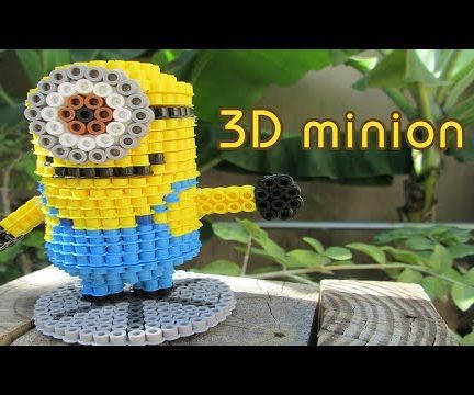 3D Minion | Bead Sprites (Perler/Hama Beads)