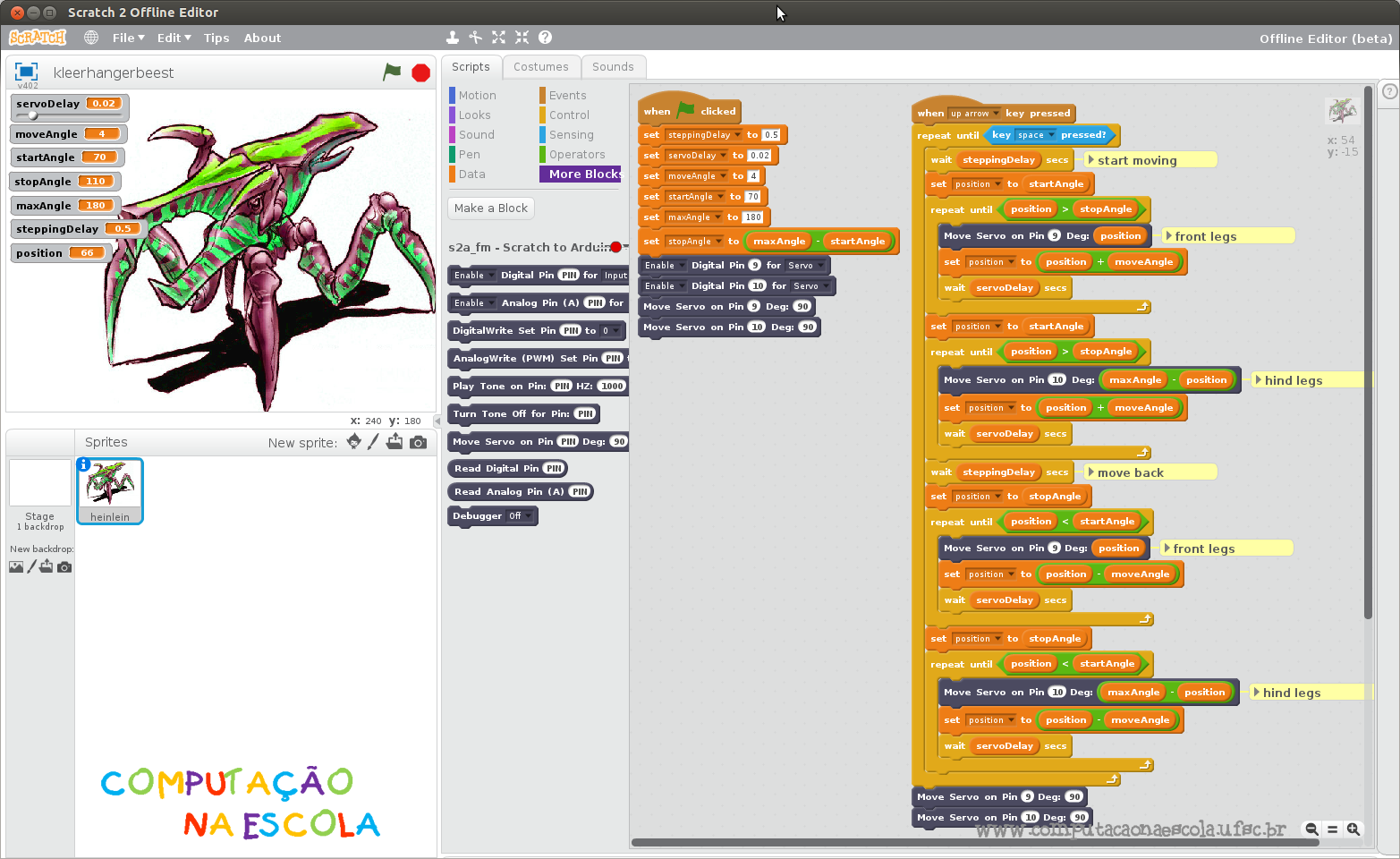 Mobile Robotics With Scratch: Build an Arduino-based Insect-like Walker ...