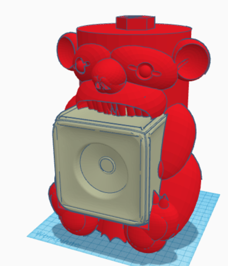 Totem Pole Bear Cube Holder