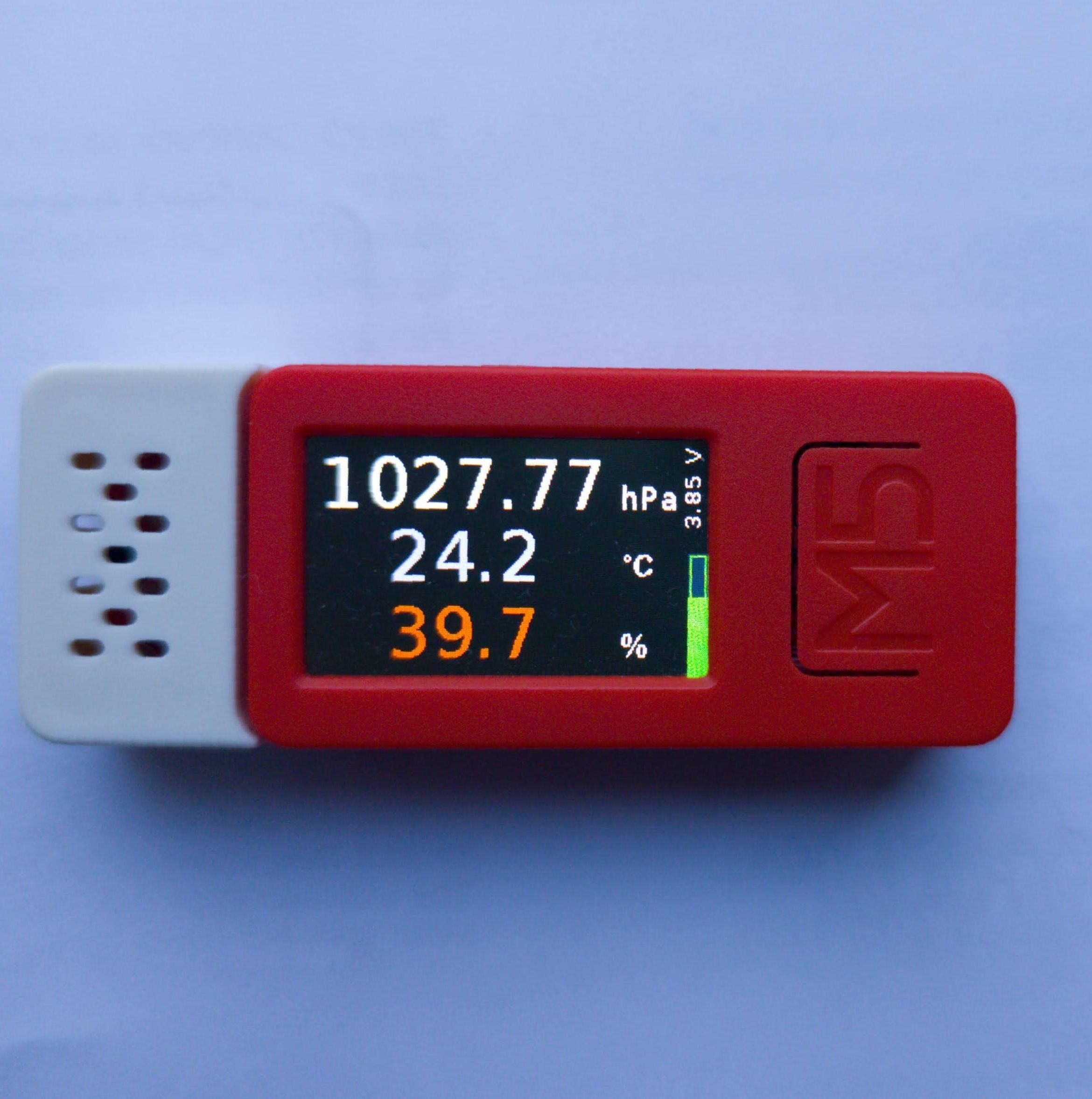 Subminiature Portable Weather Station With M5StickC