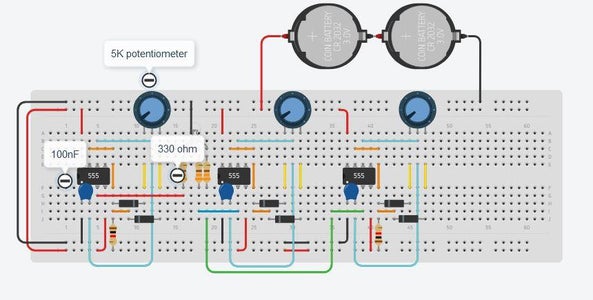 RGB Controller Using 555 Timer
