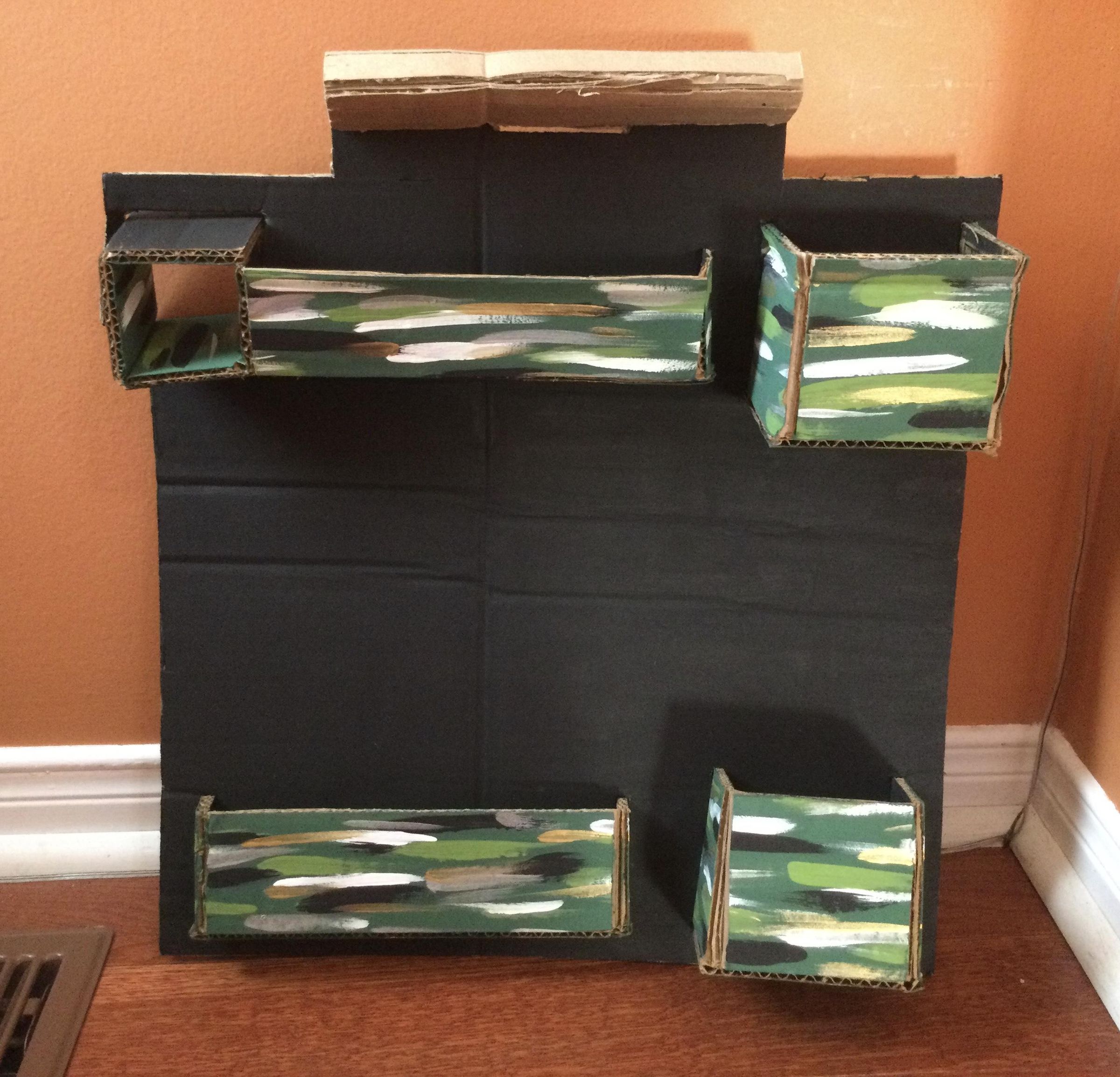 Detachable Cardboard Side Desk Organizer 