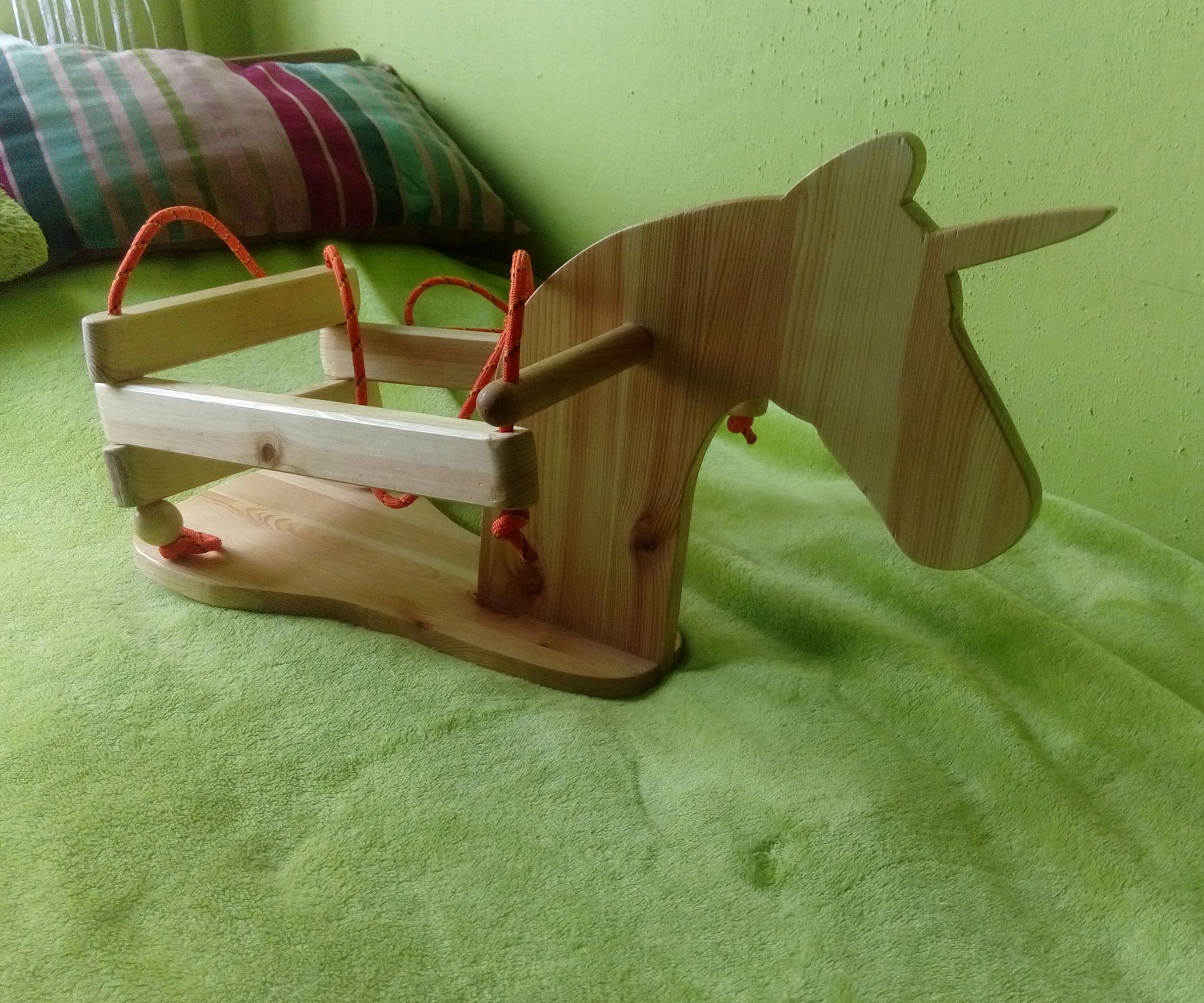Wooden Unicorn Swing