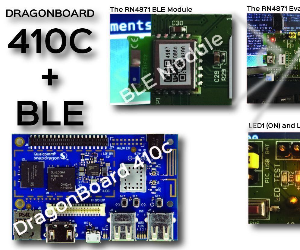 Configuring a BLE Device (RN4871) As a Wireless Actuator for DragonBoard 410C