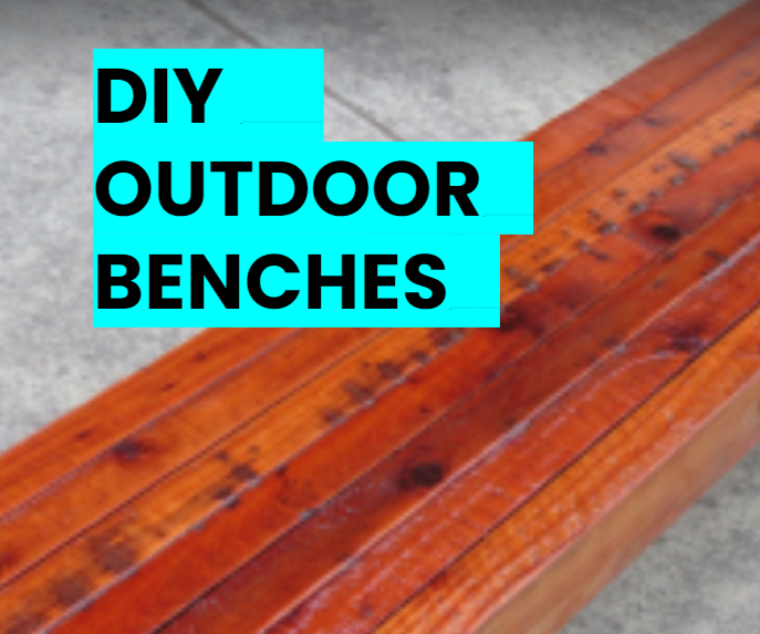 DIY Modern Wooden Benches