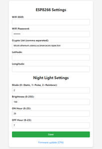 Configure BitGlance Via Web Interface