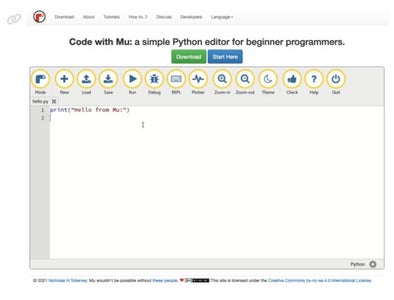 Download Mu Editor to Troubleshoot and Customize