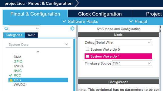 Pinout & Configuration