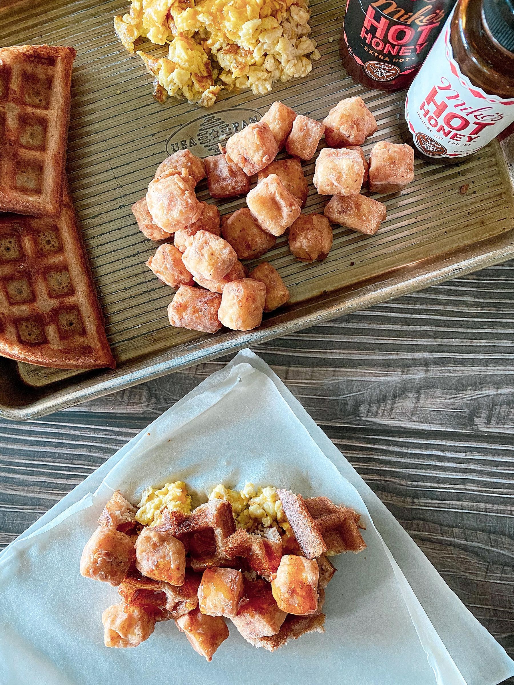 Vegetarian Chicken and Waffles Egg Rolls Breakfast Egg Rolls 5