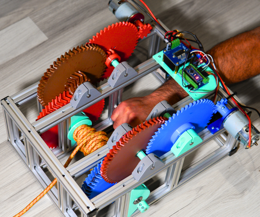 3D Printed Electric Winch Strong Enough to Lift Me Straight Up