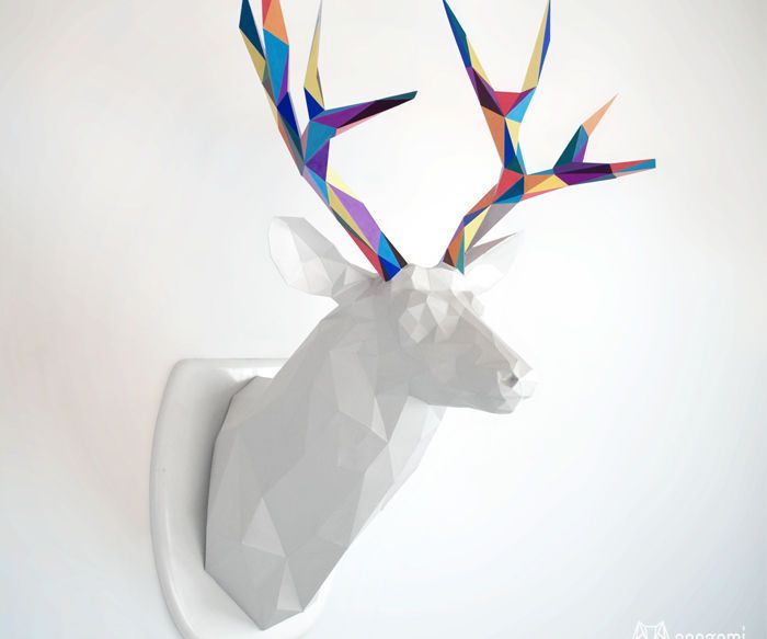 DIY Papercraft - Deer PDF Template