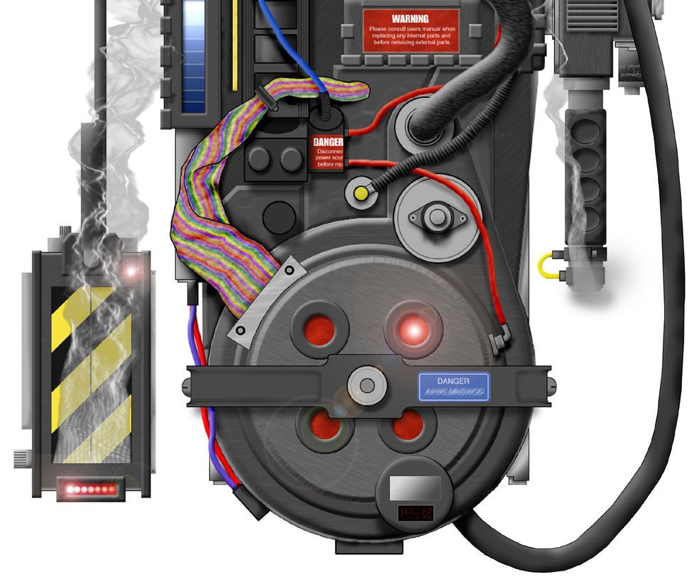 Ghosbuster Protopack Whit Ligth