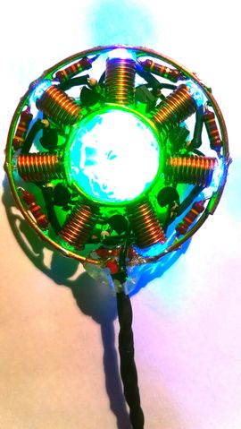 Bague Réglable En Verre à L'uranium Et Résine époxy - Cadre Cuivre - Fait Main - Unique Et Verte Fluo