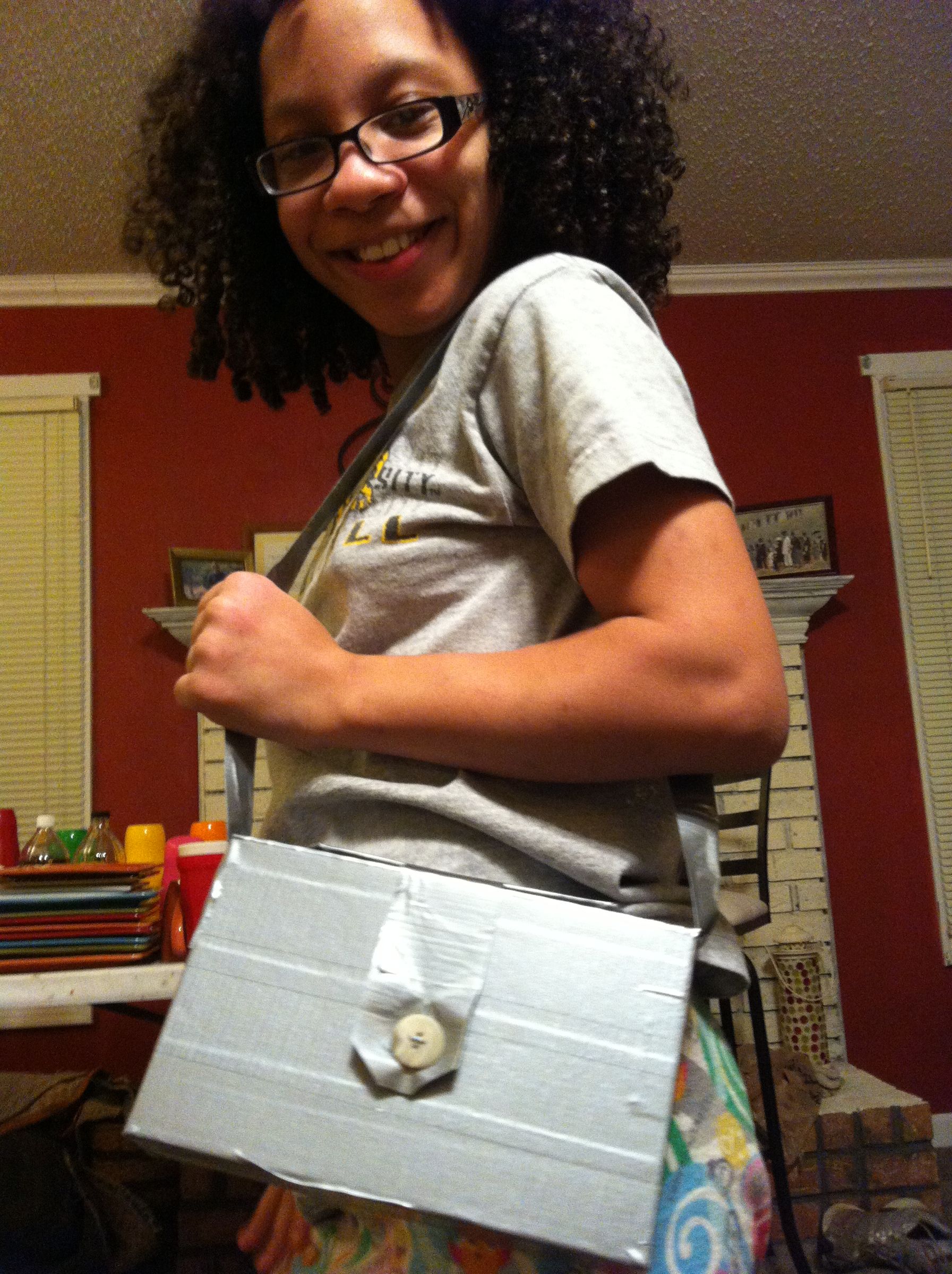 Cardboard & Duct Tape Camera Box Purse