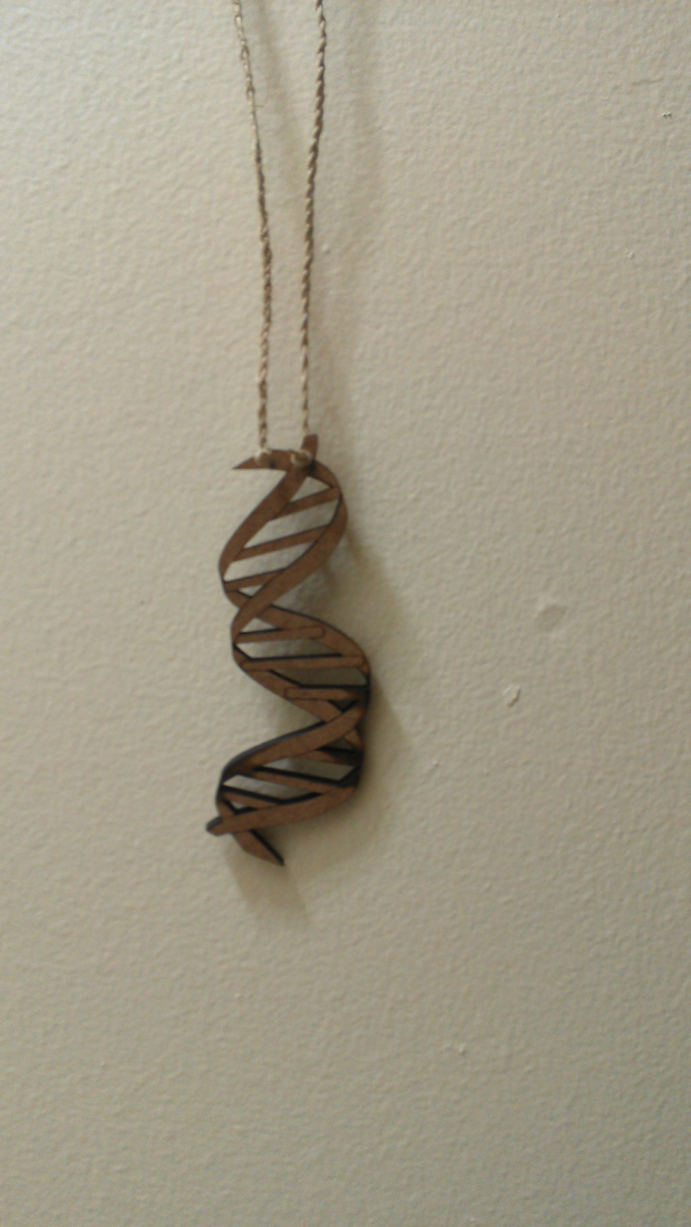 Laser-Cut DNA Necklace