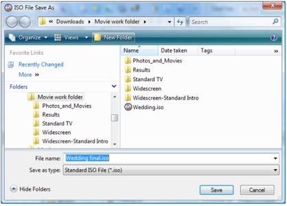 Adding an Extra Folder to the Final DVD Using Nero Express & UltraISO