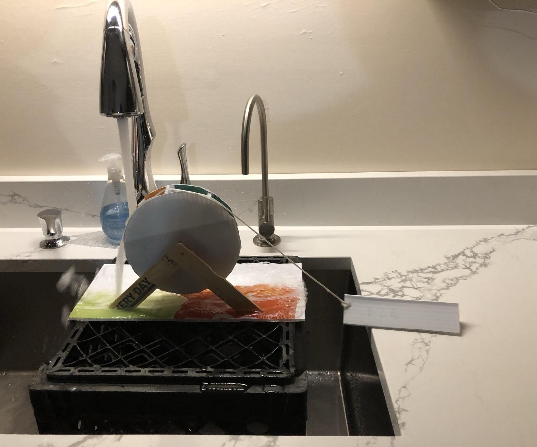 Miniature Water Wheel Winch