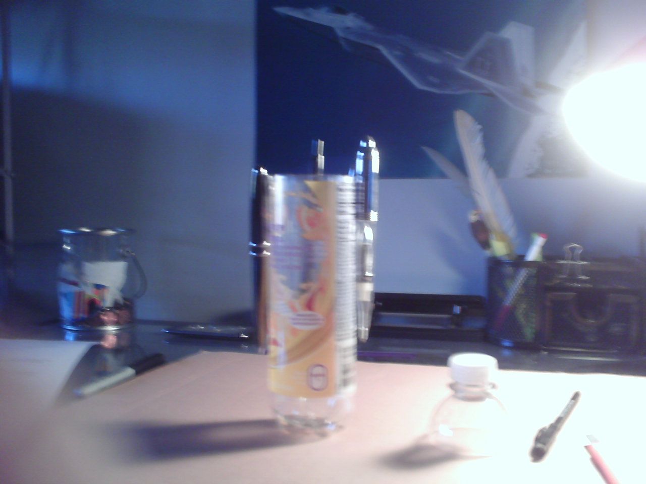 Pen Holder Out of a Bottle