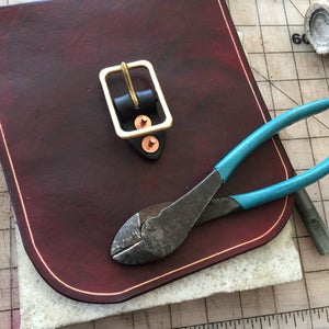 Groove Your Stitch Line and Attach Your Buckles 