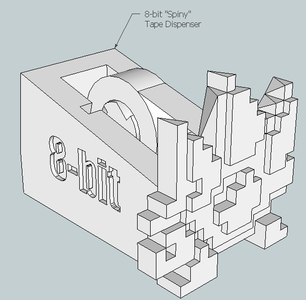 Spiny 8-bit Tape Koopa