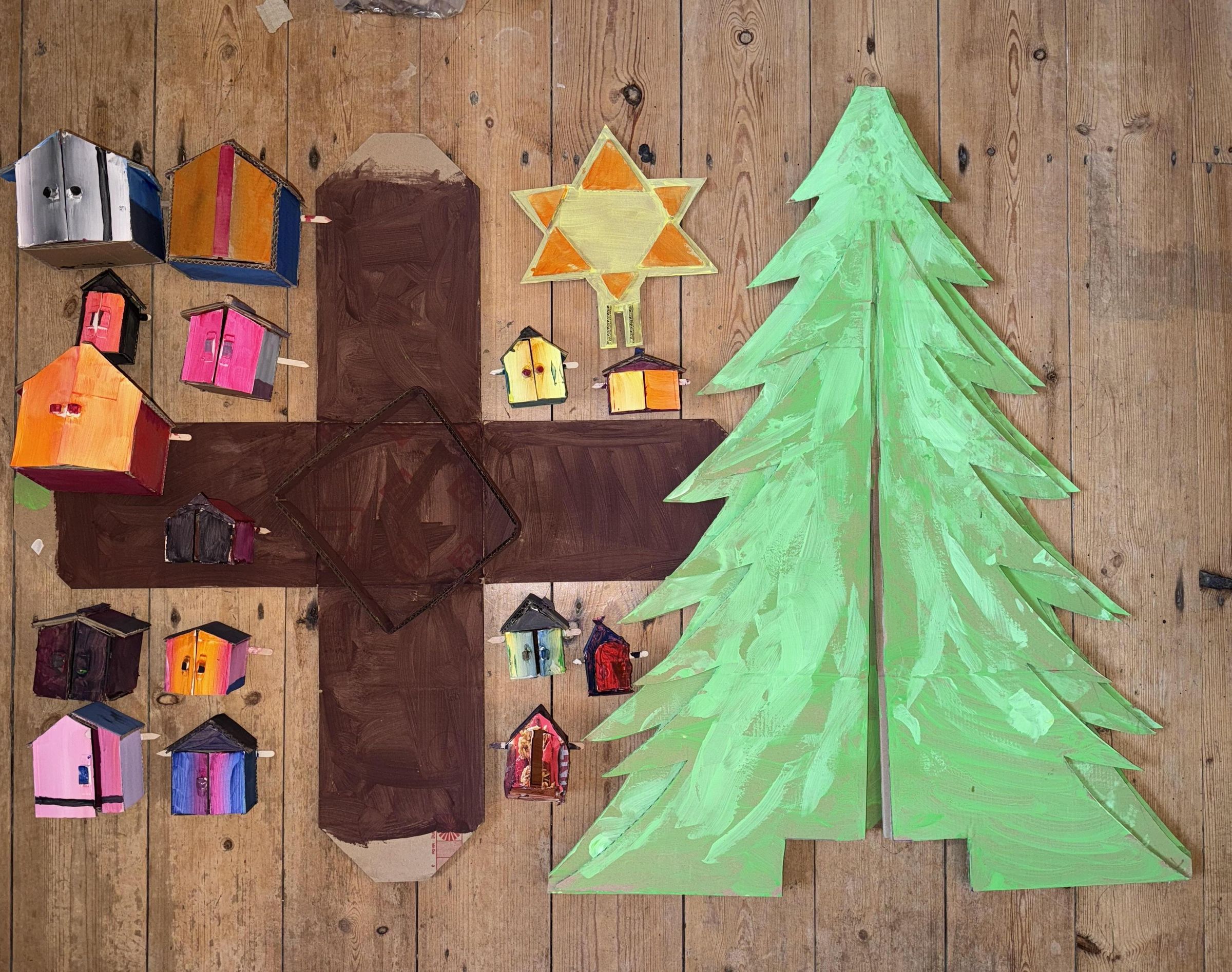 Cardboard Christmas Tree - Flat Pack Style