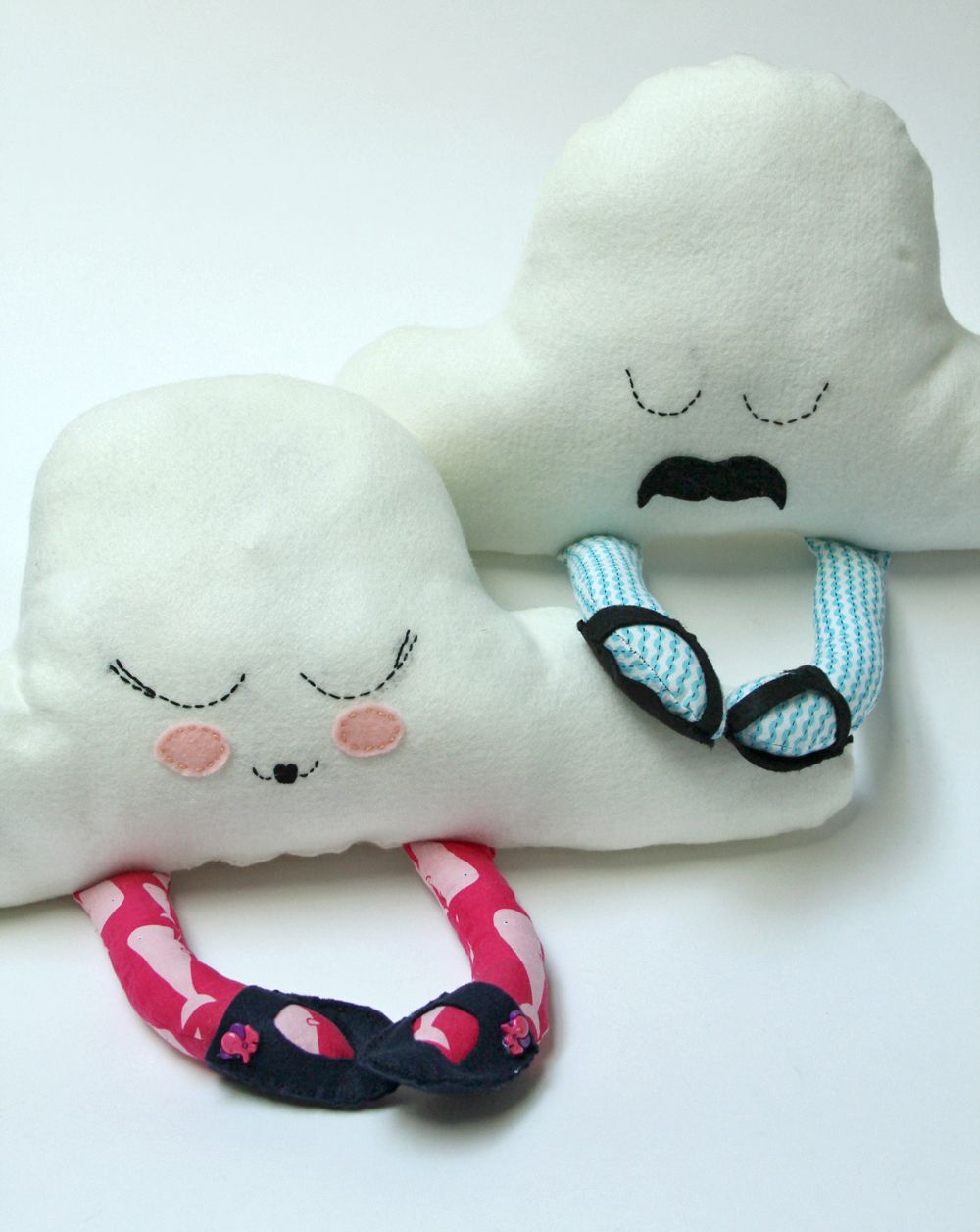 Mr. and Mrs. Cloud Pillows