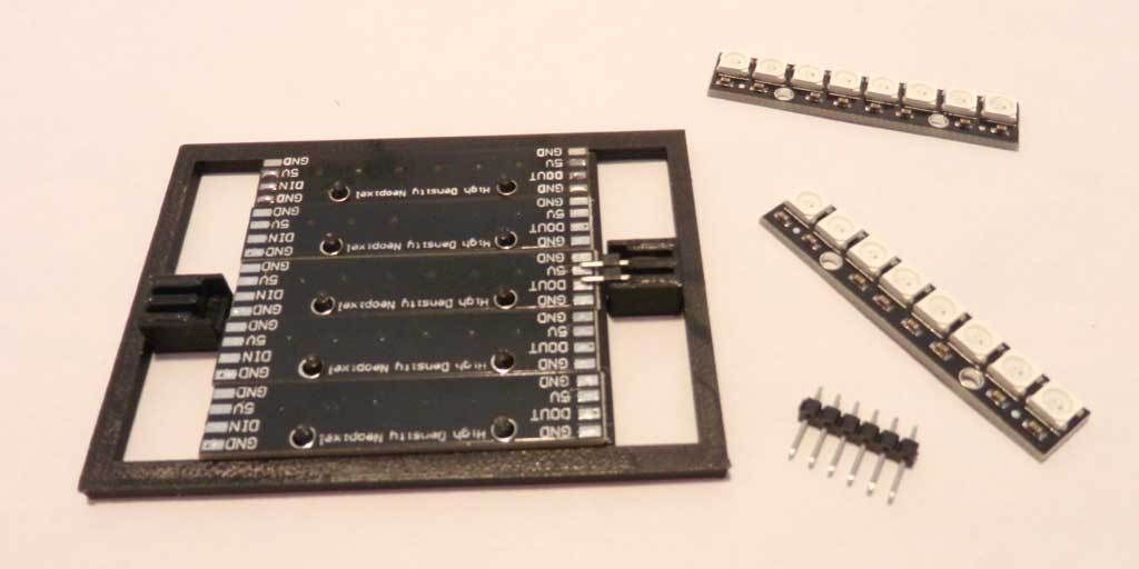 Hack in Neopixels Strips to Facilitate Soldering (I)