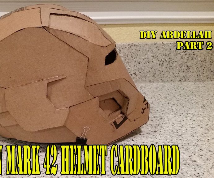 #7 2/3 Iron Man Mark 42 Cardboard | Using Glue Gun | DIY Abdellah