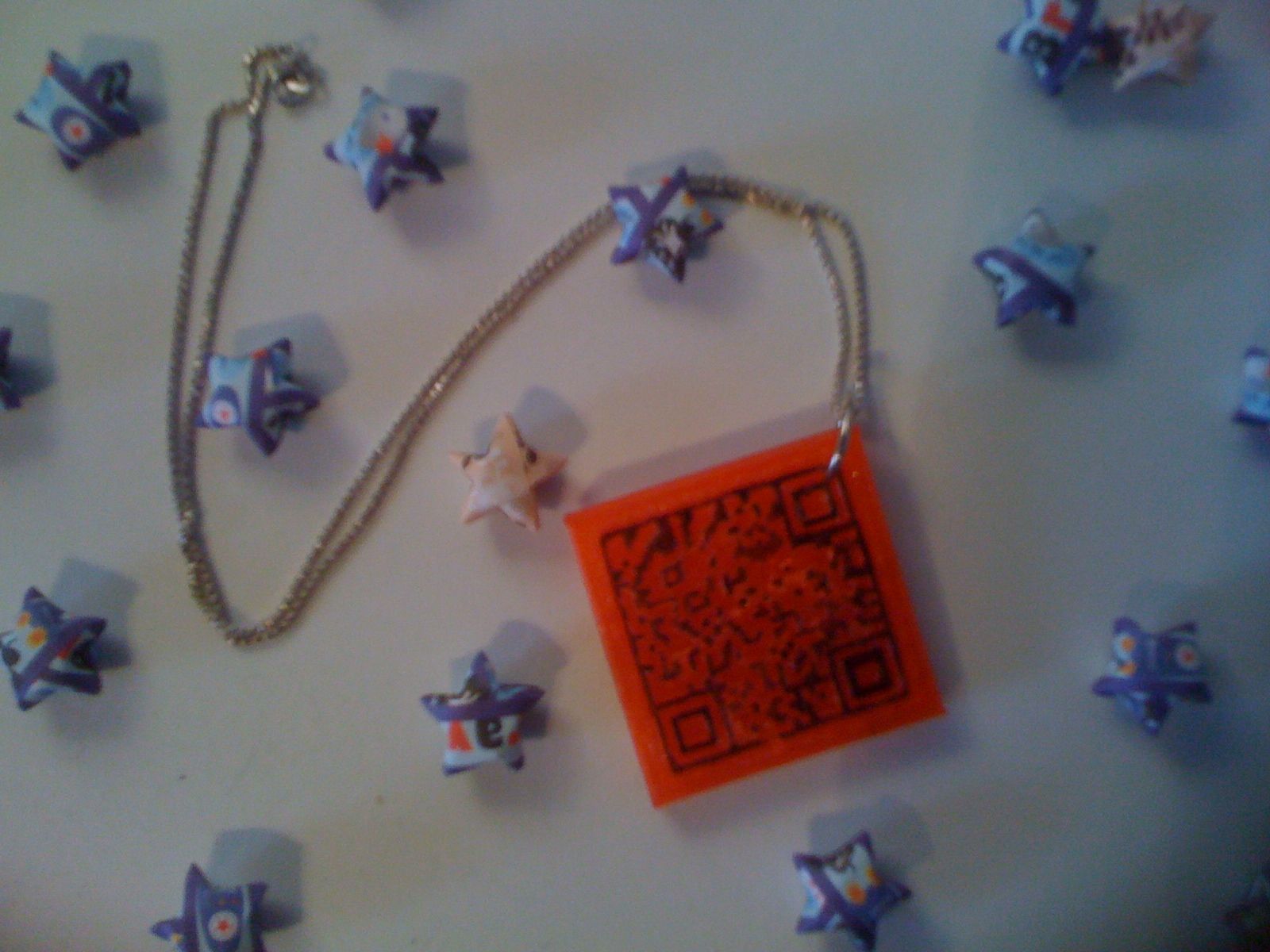 3D Printed Personal QR Code Necklace