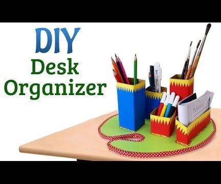 Recycled Craft Project: How to Make DIY Desk Organizer