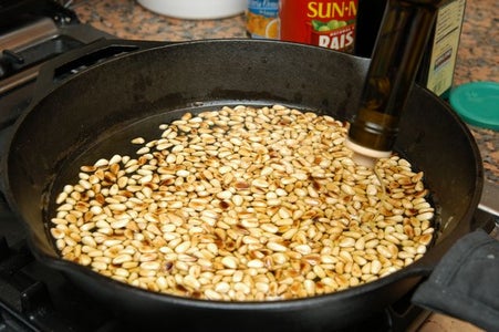 Cover Pine Nuts in Extra Virgin Olive Oil
