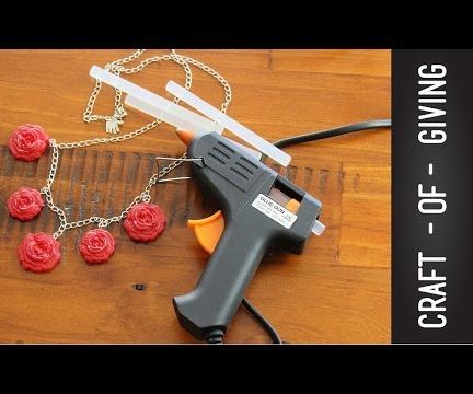  DIY Hot Glue Gun Rose Necklace | Craft of Giving