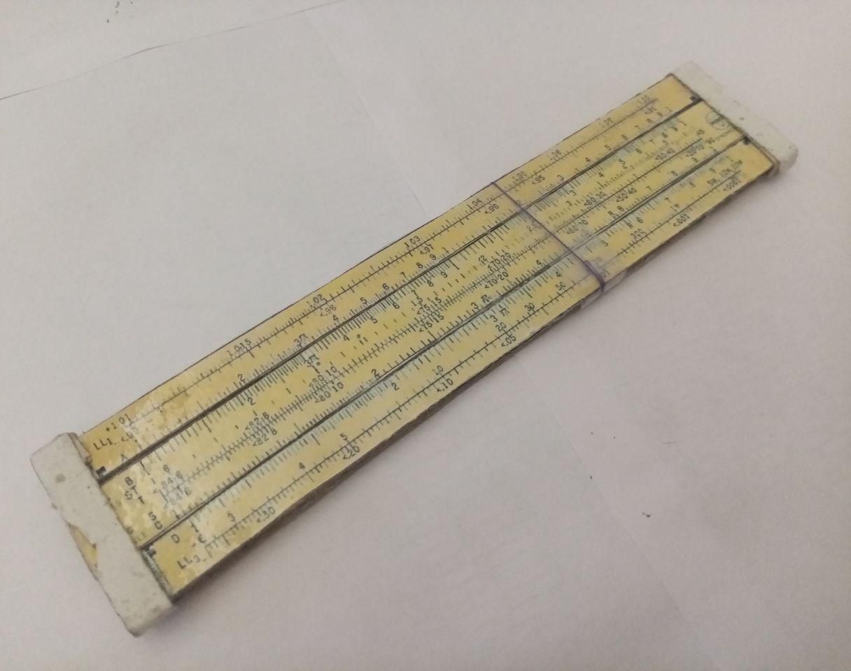 DIY Slide Rule From Cereal Box Paper