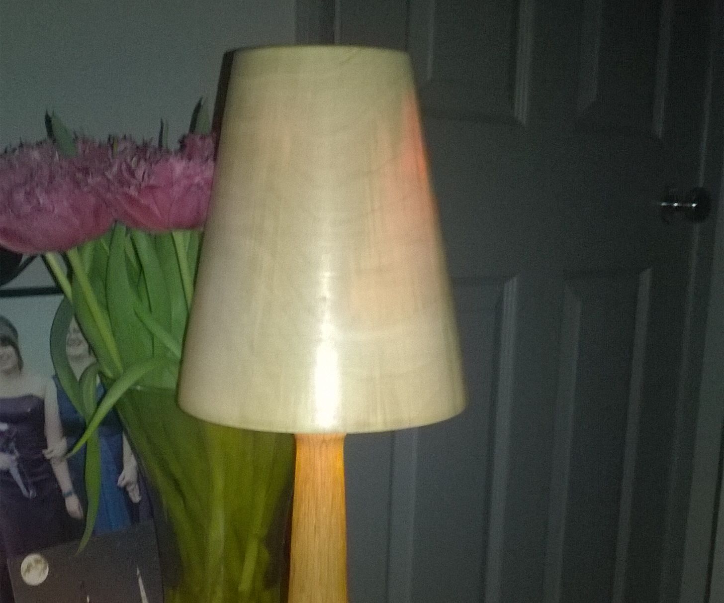 Wood Turned Table Lamp