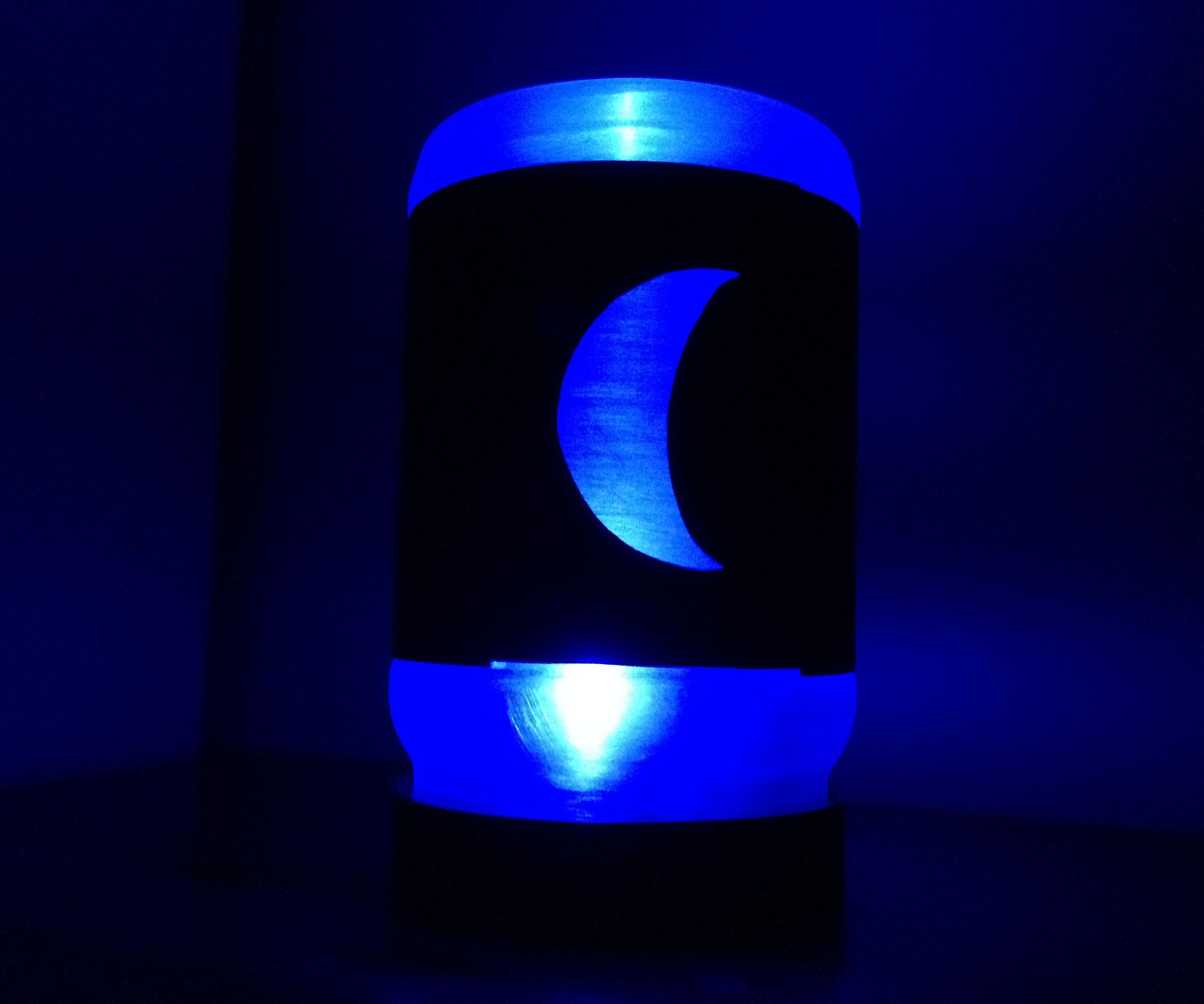 Recycled Lunar Phase Lamp