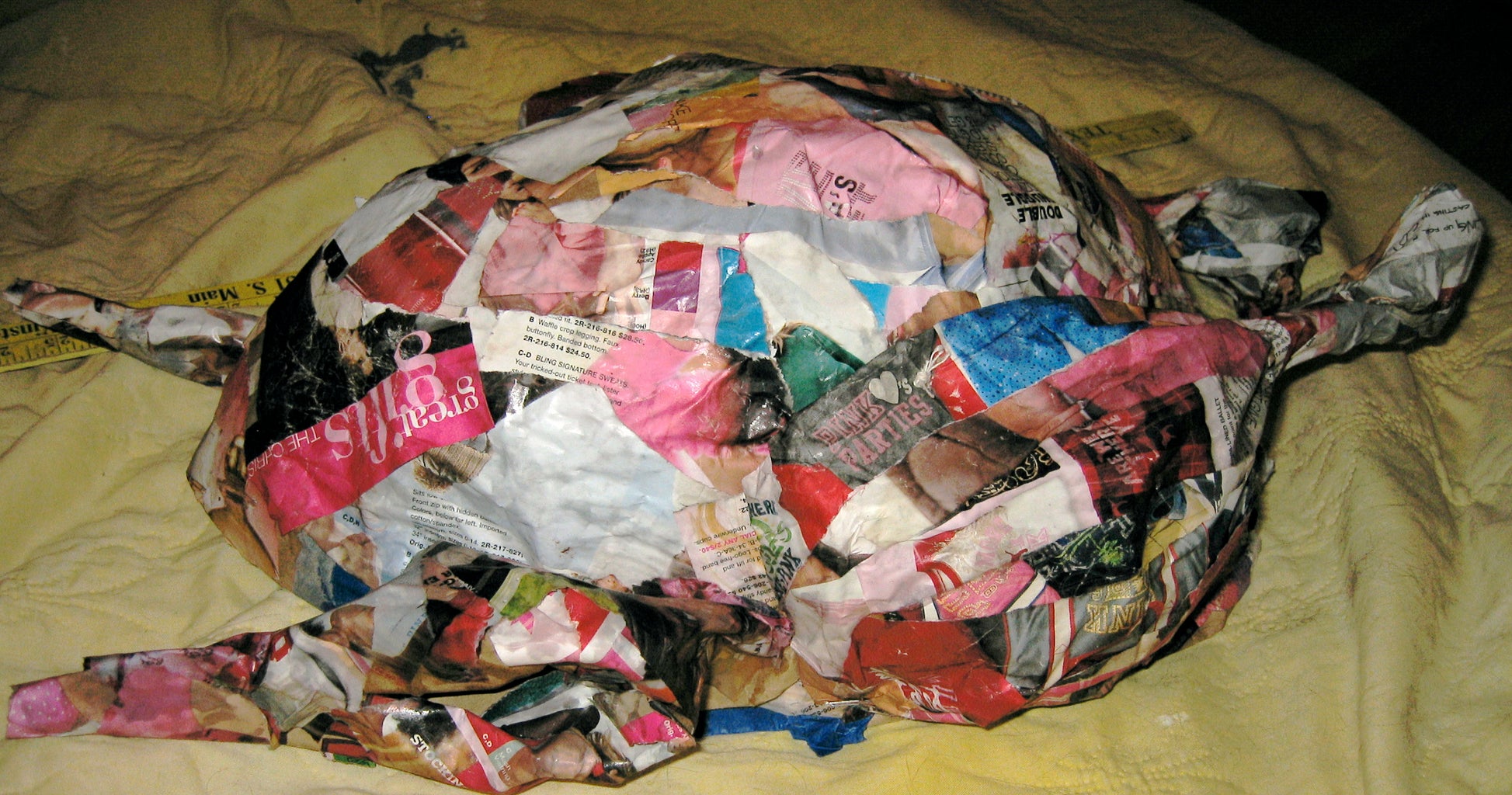 how to make a papier mache turkey