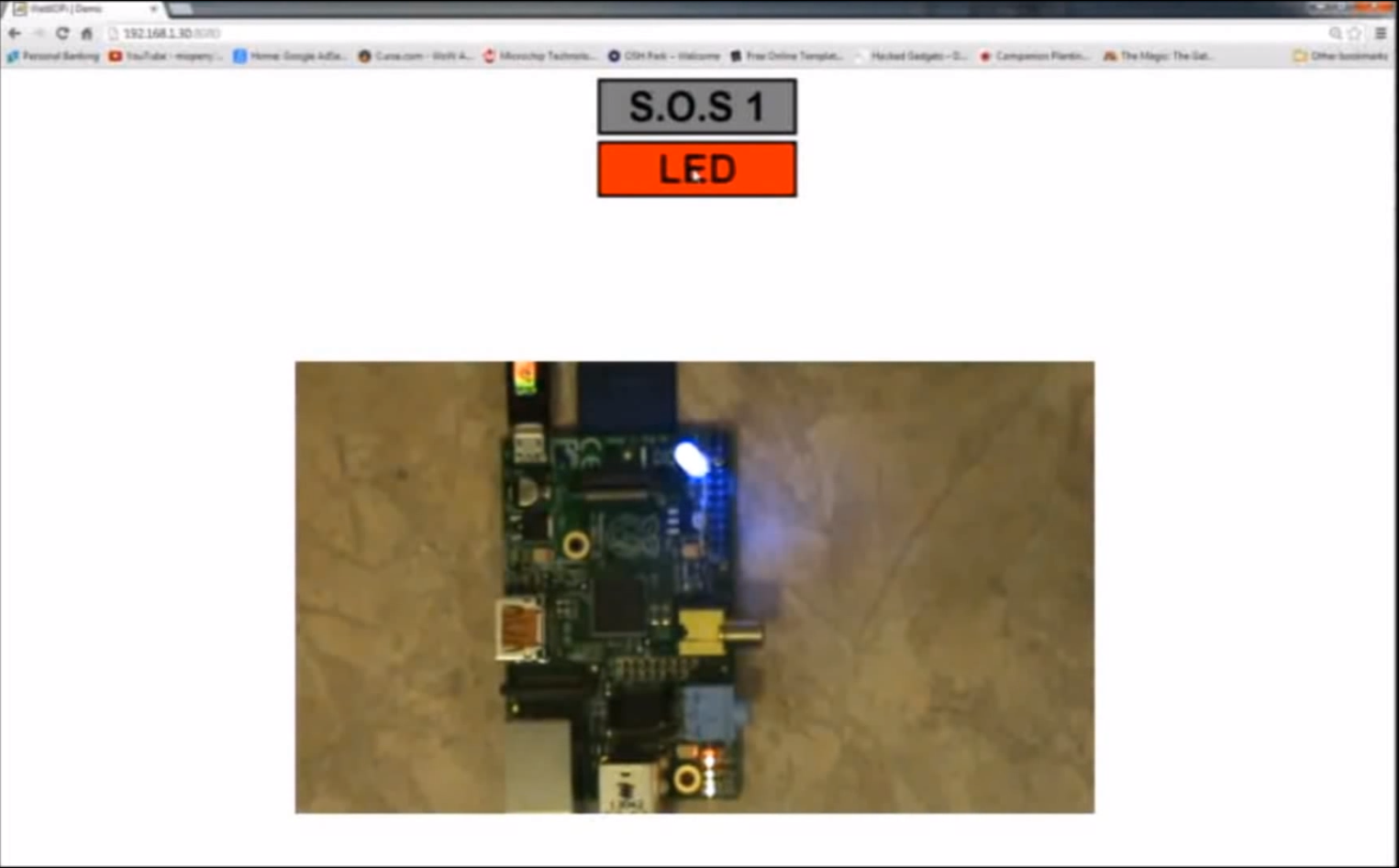 Raspberry Pi Custom Web Control