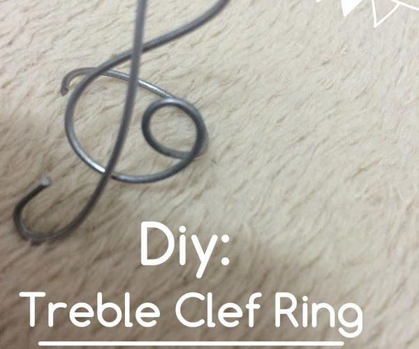 DIY Treble Clef Ring
