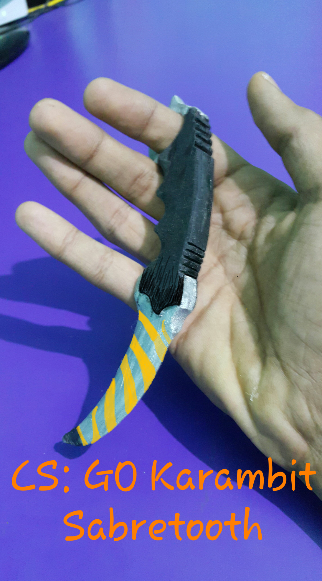 Karambit Knife CS:Go Build It With Popscile Sticks 