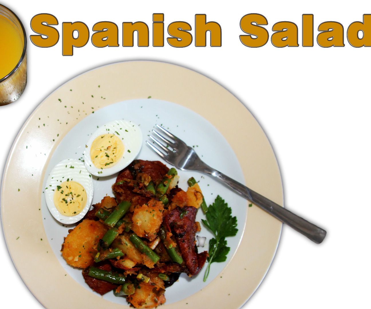 Easy Spanish Chorizo, Potato, Egg, Bean Salad Recipe (with Pictures