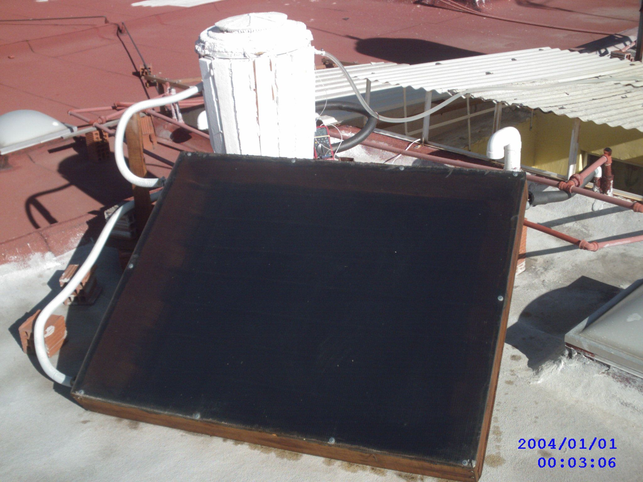 Cheap solar heater