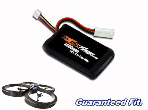 Fitting the MaxAmps 2600mAh Extended Battery to the a R Drone