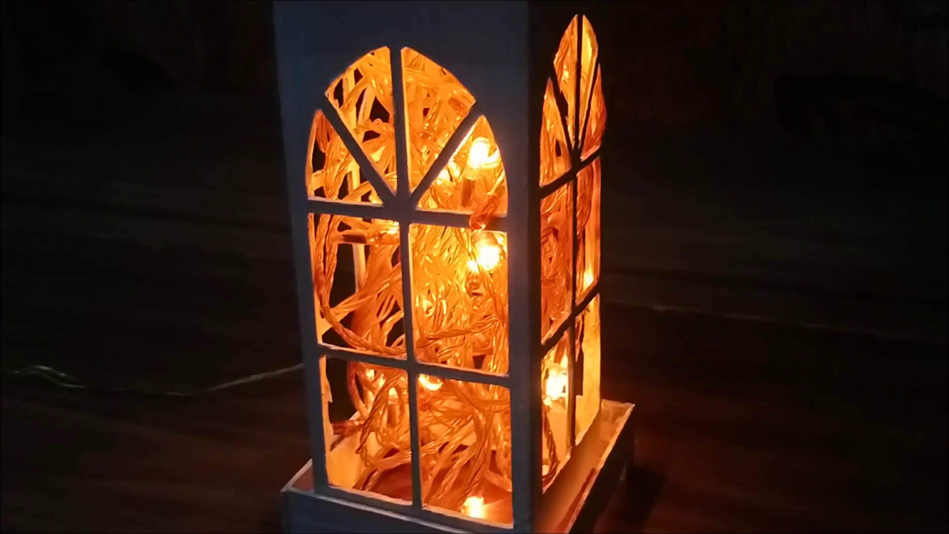 How to Make Table Lamp With Twinkle Lights / Modern Design of Light