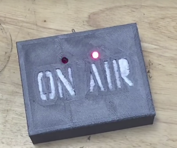 3D Printed on Air Sign With Flashing LEDs and CNC Milled Circuit Board
