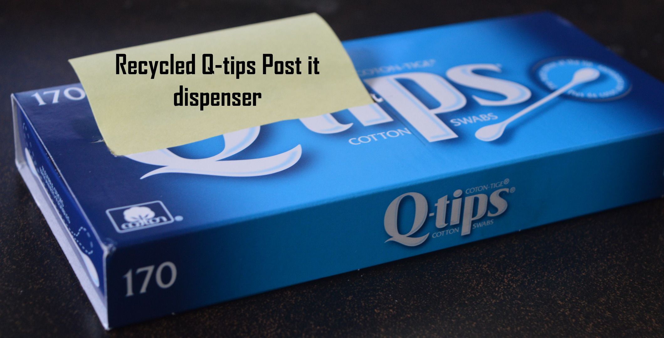 Recycled Qtip Box PostIt Dispenser 4 Steps Instructables